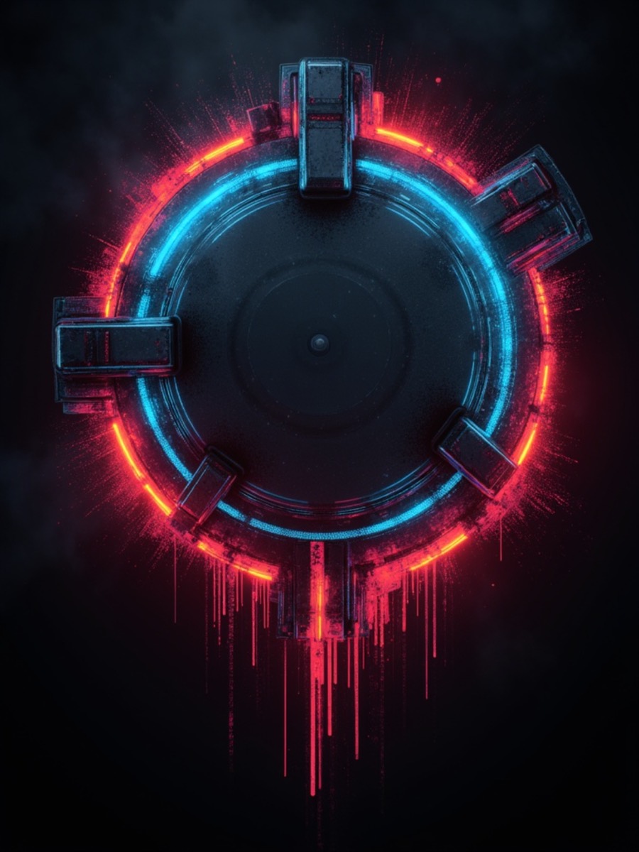 Bass and drum-and-bass background generated by ezfly